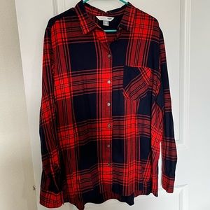 Old Navy “The Classic” Plaid Flannel Shirt - size XXL